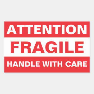 Bulk Attention Fragile Stickers (Handle with Care)