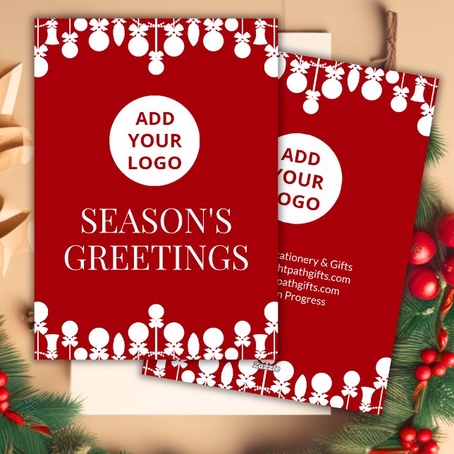 Bulk Business Holiday Card | Logo Upload (Creator Uploaded)
