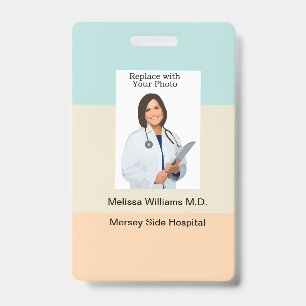 Bulk Medical Staff Basic Photo ID Badge