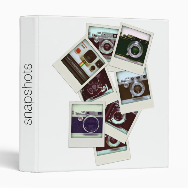Bulk pictures of Vintage Cameras custom Binder (Front/Spine)