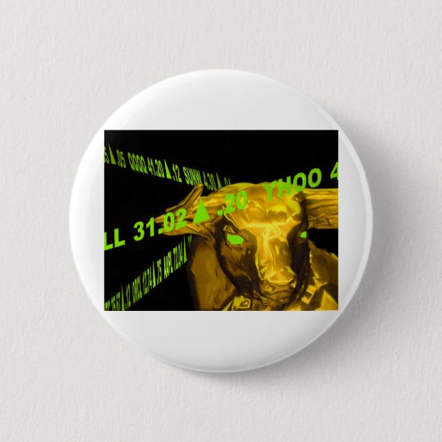 Bull 2 Inch Round Button (Front)