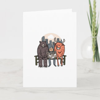 Bull And Bear - Funny Crypto/Stocks Card