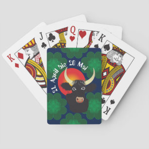 bull April 21 to May 20 deck Playing Cards