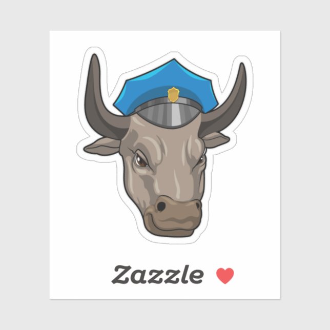 Bull as Police officer Police (Sheet)