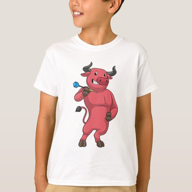 Bull at Darts with Dart T-Shirt (Front)