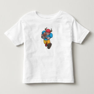Bull at Sports with Football & Helmet Toddler T-shirt