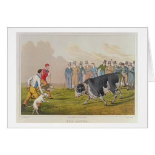 'Bull Baiting', pub.by Thomas McLean, 1820, (print