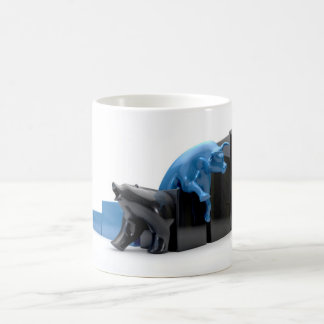 Bull & Bear Econonomic Trends Competing Coffee Mug