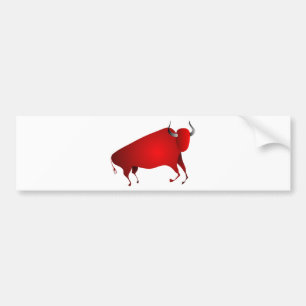 Bull - Bison - a la Altamira Bumper Sticker