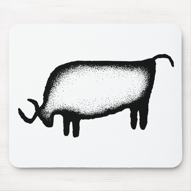 Bull - black mouse pad (Front)