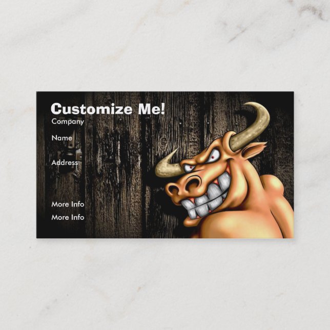 Bull Card / Customizable (Front)