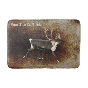 Bull Caribou (Reindeer) Bath Mat