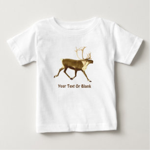 Bull Caribou - Sepia Baby T-Shirt
