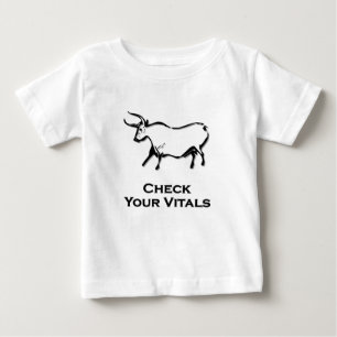 Bull Check Your Vitals Black Baby T-Shirt