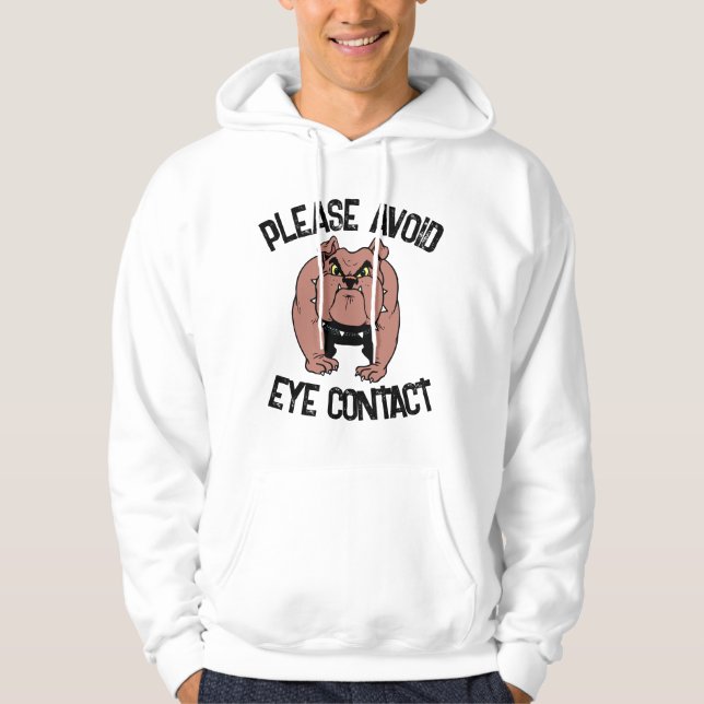 BULL CHIEN FUNNY T-SHIRTS SWEAT - SHIRT À CAPUCHE (Devant)