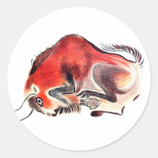 Bull Classic Round Sticker (Front)