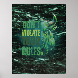 Bull design   Reminder   Motivation Poster