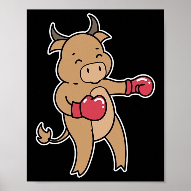 Bull Does Boxing  Poster (Front)