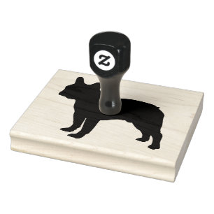 Bull Dog Rubber Stamper, 4" x 5" Rubber Stamp