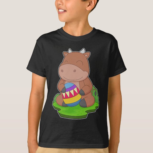Bull Easter Easter Egg T-Shirt (Front)
