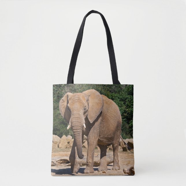 Bull Elephant All Over Print Bag (Front)
