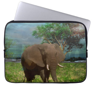 Bull Elephant, Laptop Sleeve