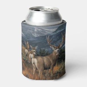Bull Elk and Herd Can Cooler