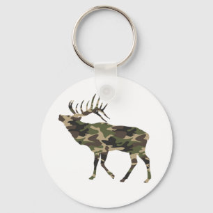Bull Elk Camo Keychain