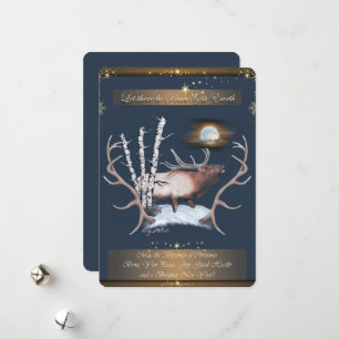 Bull Elk Christmas Card