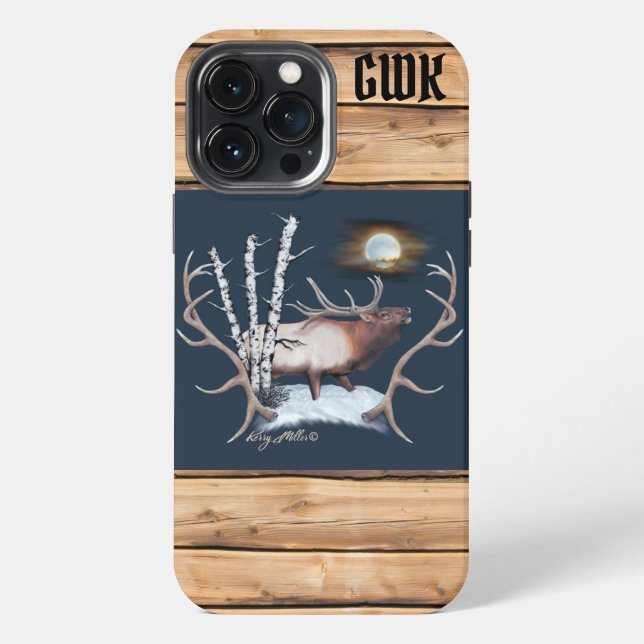 Bull Elk iPhone Case (Back)