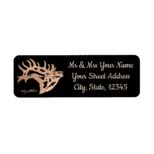 Bull Elk Label