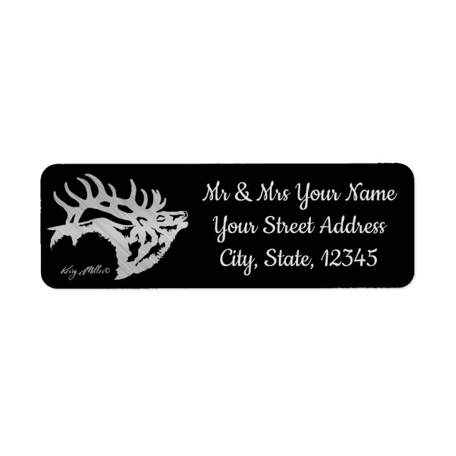 Bull Elk Label (Front)