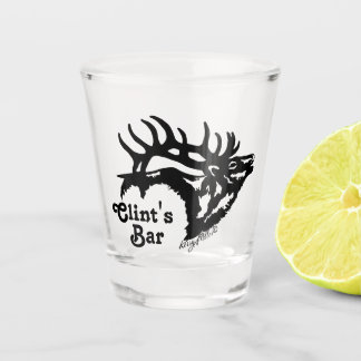 Bull Elk Shot Glass