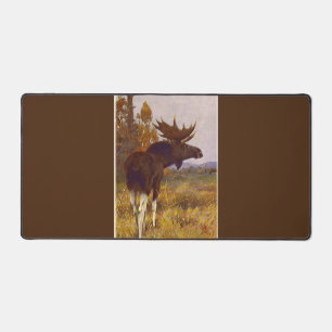 "Bull Elk with Bell" Desk Mat