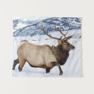 Bull Elk   Wyoming Tapestry