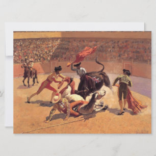 Bull Fight in Mexico (by Frederic Remington) Card