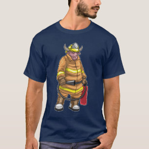 Bull Firefighter Fire extinguisher T-Shirt