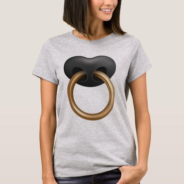 Bull Gold Nose Ring T-Shirt (Front)