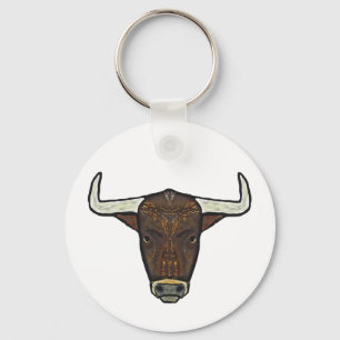 Bull Head Keychain