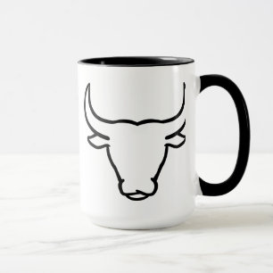 Bull horns mug
