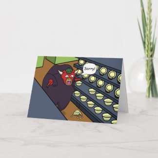 Bull in a China Shop Card