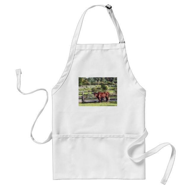 Bull in Pasture Standard Apron (Front)