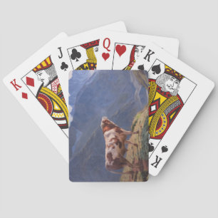 Bull in the Alps (by Eugène Burnand) Playing Cards