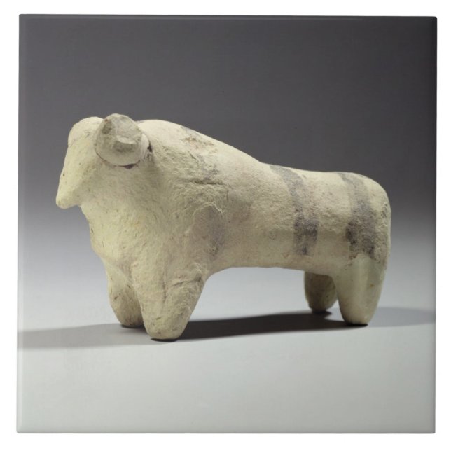Bull in the Ubaid style, c.4000-3500 BC (terracott Tile (Front)