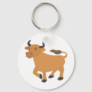 Bull Keychain