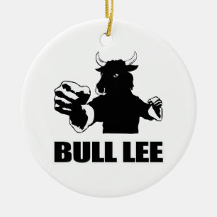 Bull Lee Ceramic Ornament