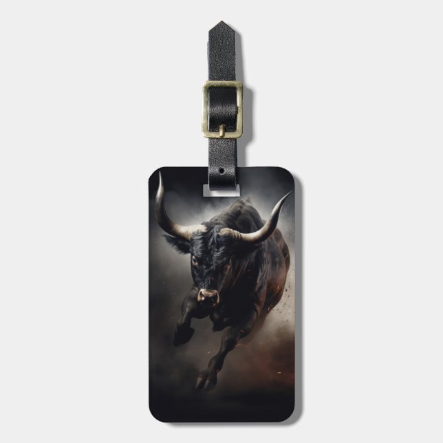 Bull Luggage Tag (Front Vertical)