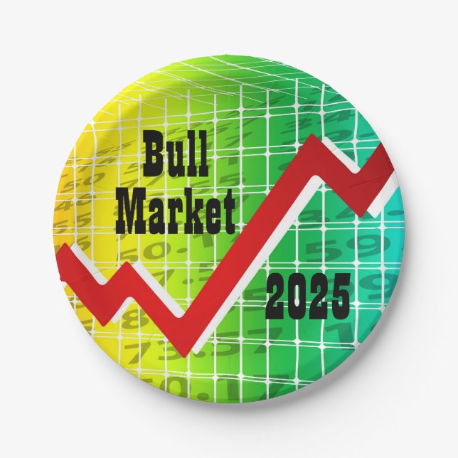 Bull Market 2025 Paper Plate (Front)