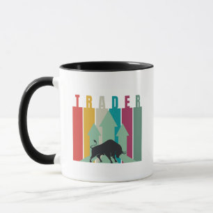 Bull market Trader   Simple design  Mug