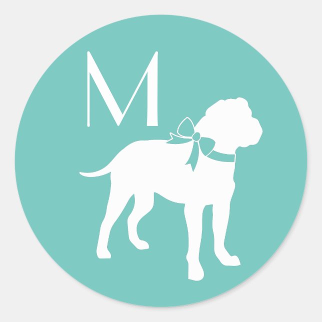 Bull Mastiff Dog Puppy Bullmastiff Classic Round Sticker (Front)